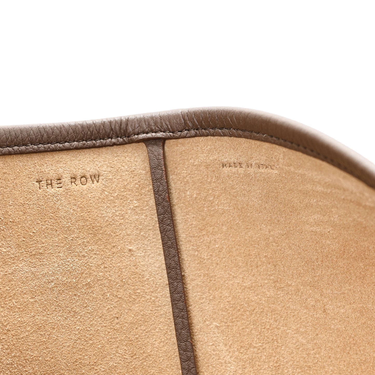 Grained Calfskin Large N/S Park Tote Dark Taupe