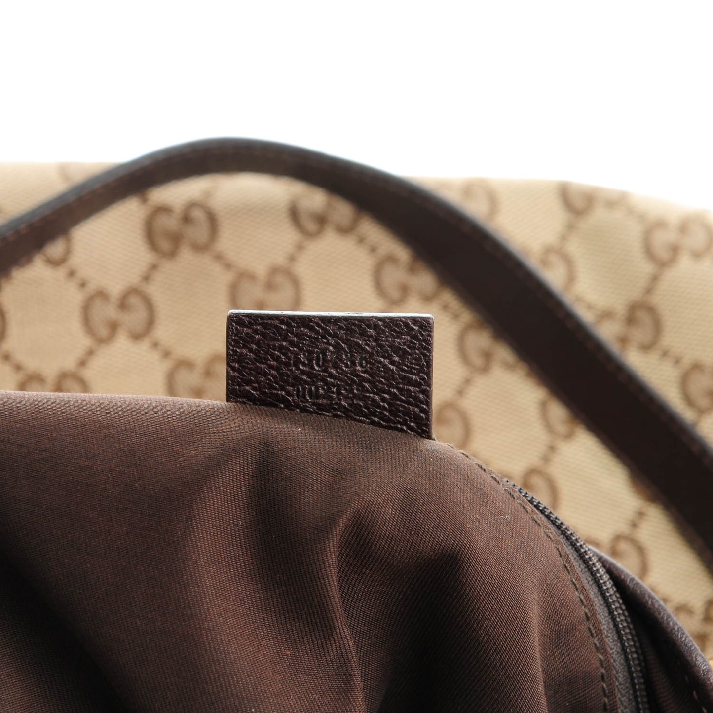 Monogram Medium Abbey Shoulder Bag Dark Brown