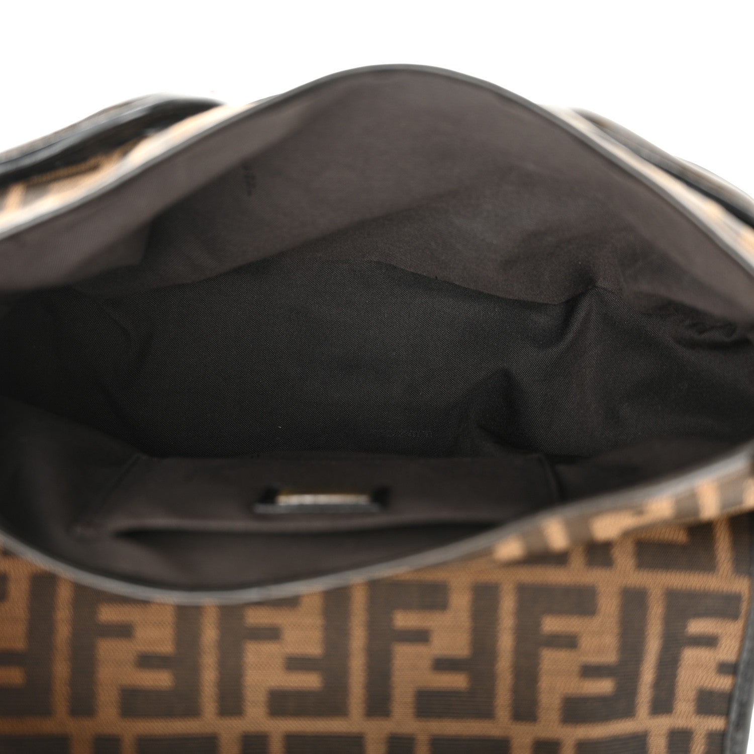 Fendi Zucca B Bis Flap Bag Tobacco Castagna 5 of 11