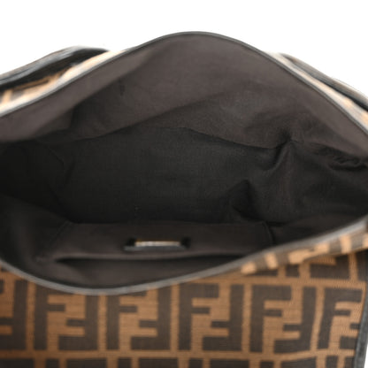 Fendi Zucca B Bis Flap Bag Tobacco Castagna 5 of 11
