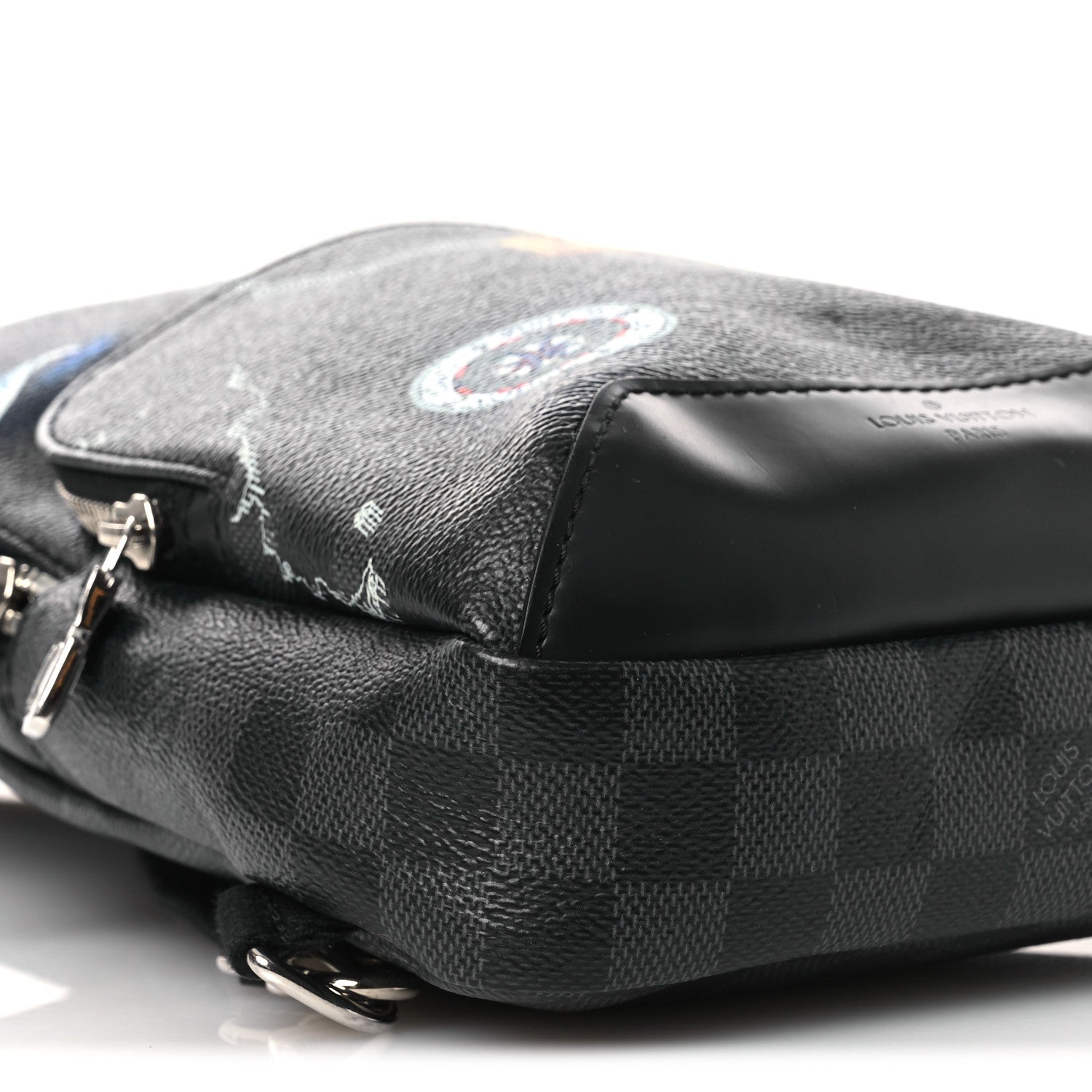 Louis Vuitton Damier Graphite World Map Avenue Sling Backpack 8 of 10