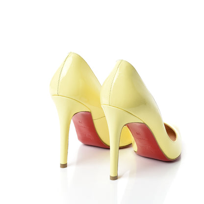 Christian Louboutin Patent Pigalle 100 Pumps 36 Yellow 4 of 9