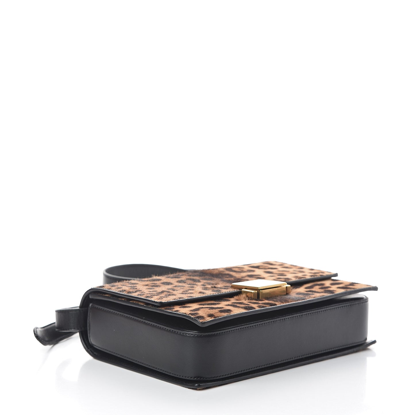Pony Hair Leopard Print Medium Bellechasse Brown Black