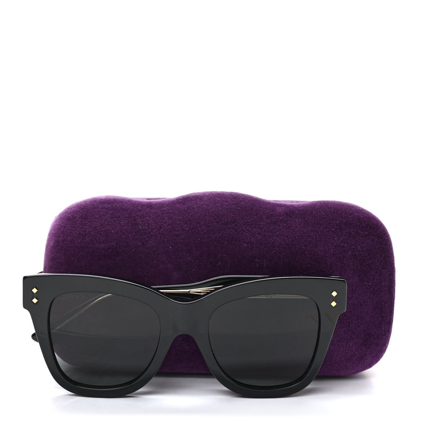 Acetate Square Frame Sunglasses GG1082S Black