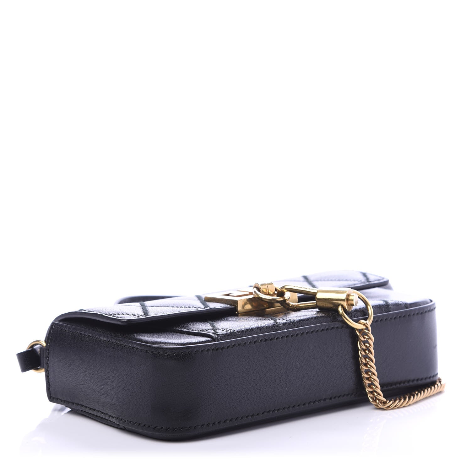 Givenchy Goatskin Quilted GV3 Mini Pocket Convertible Bag Black 3 of 9