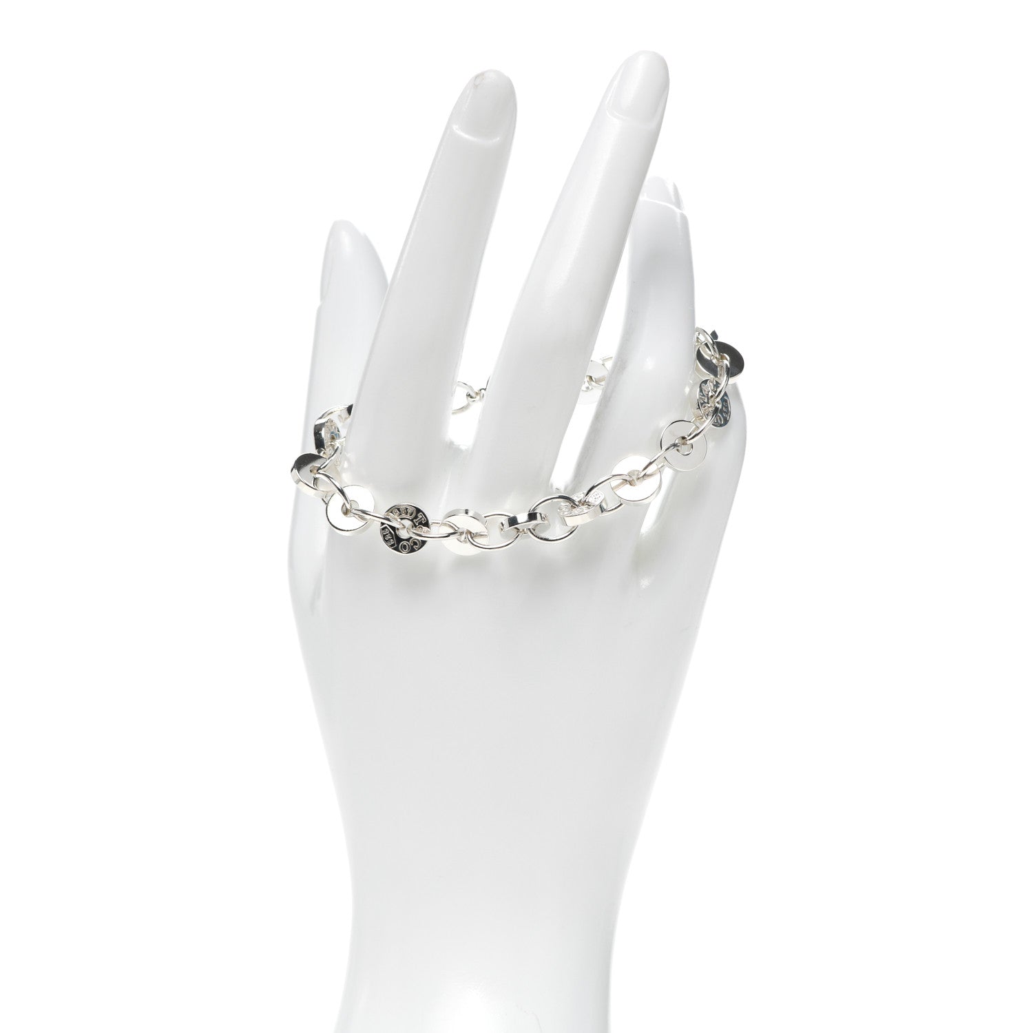 Tiffany Sterling Silver 1837 Circle Bracelet 2 of 5