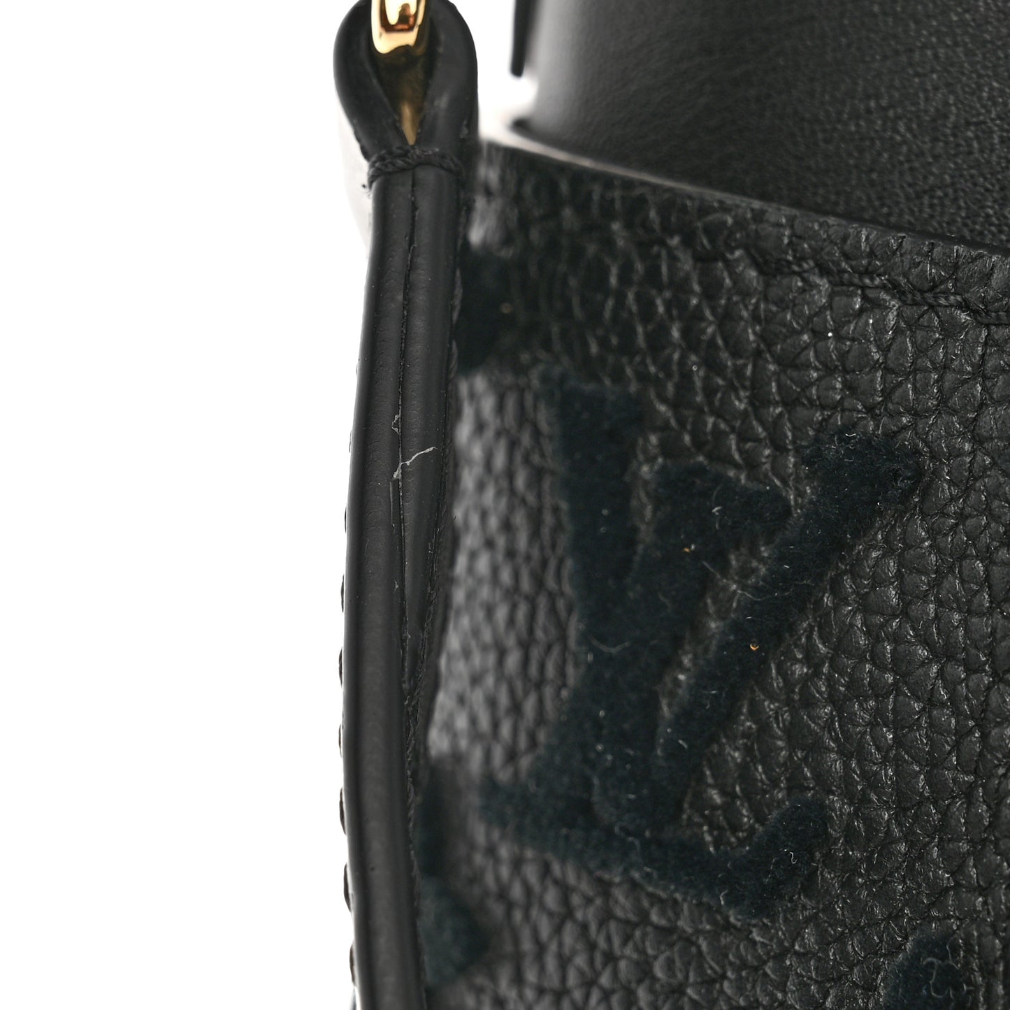 Calfskin Monogram Tufting On My Side Black