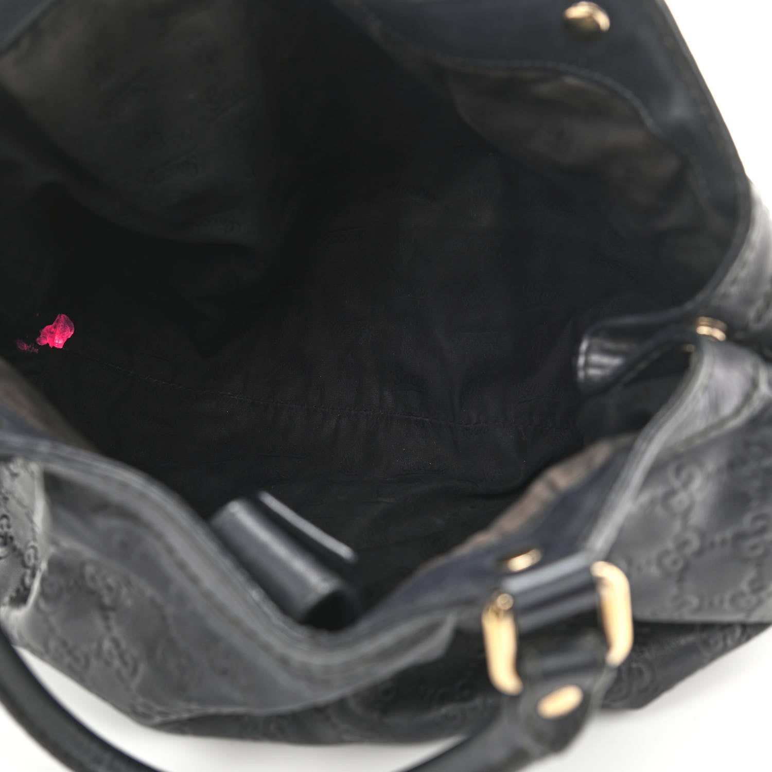 Gucci Guccissima Medium Sukey Tote Black 4 of 16