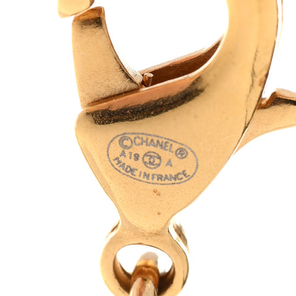 Chanel Pearl Bead Crystal CC Necklace Gold 6 of 8