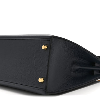 Hermes Epsom Kelly Sellier 28 Bleu Indigo 10 of 10