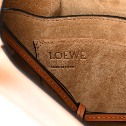 Loewe Calfskin Small Gate Crossbody Bag Tan Sky Blue 6 of 9