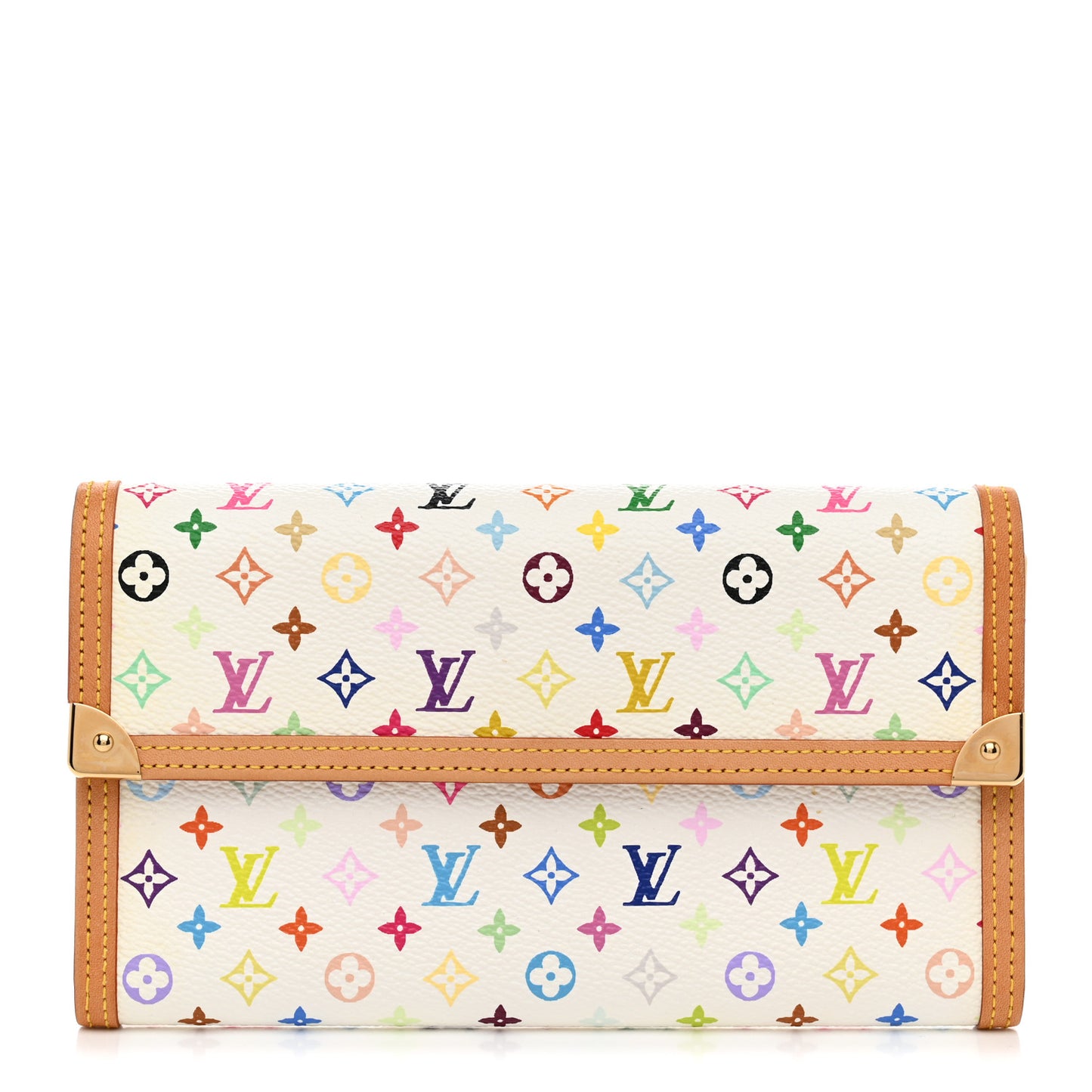 Monogram Multicolor Porte Tresor International Wallet White