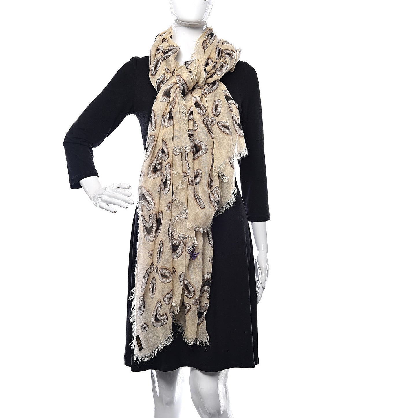 Cashmere Silk Stole Beige
