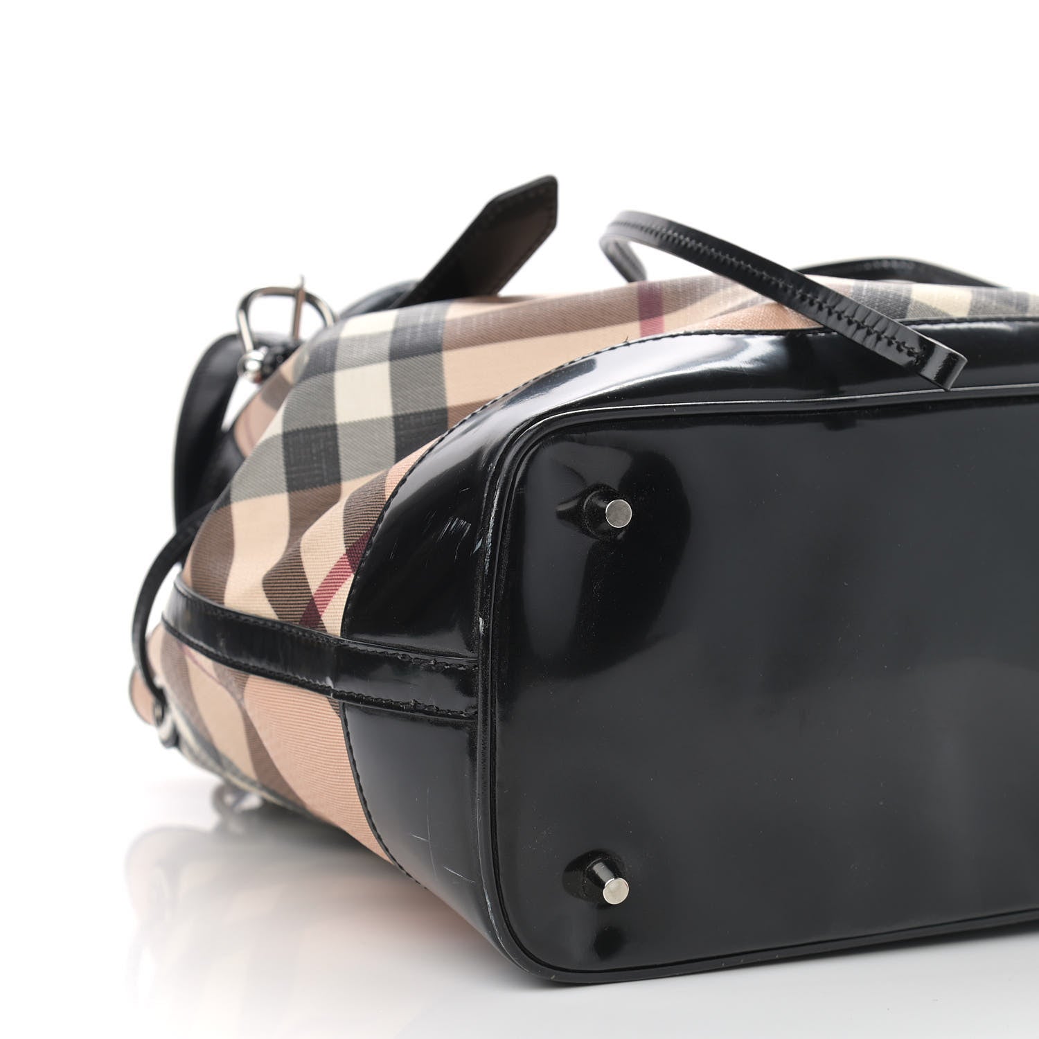 Burberry Supernova Check Drawstring Tote Black 5 of 17
