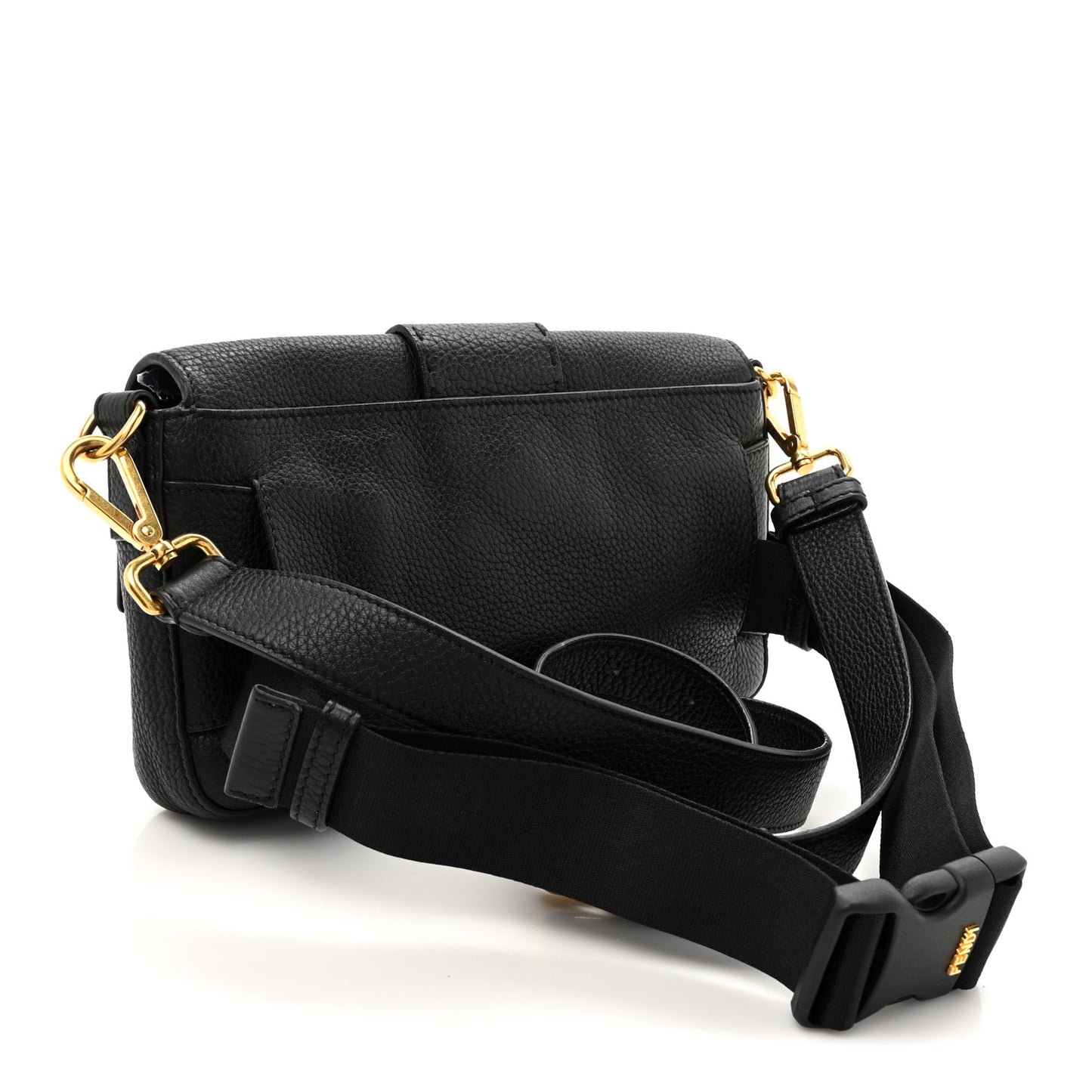 Cuoio Romano Selleria Belt Baguette Bag Black