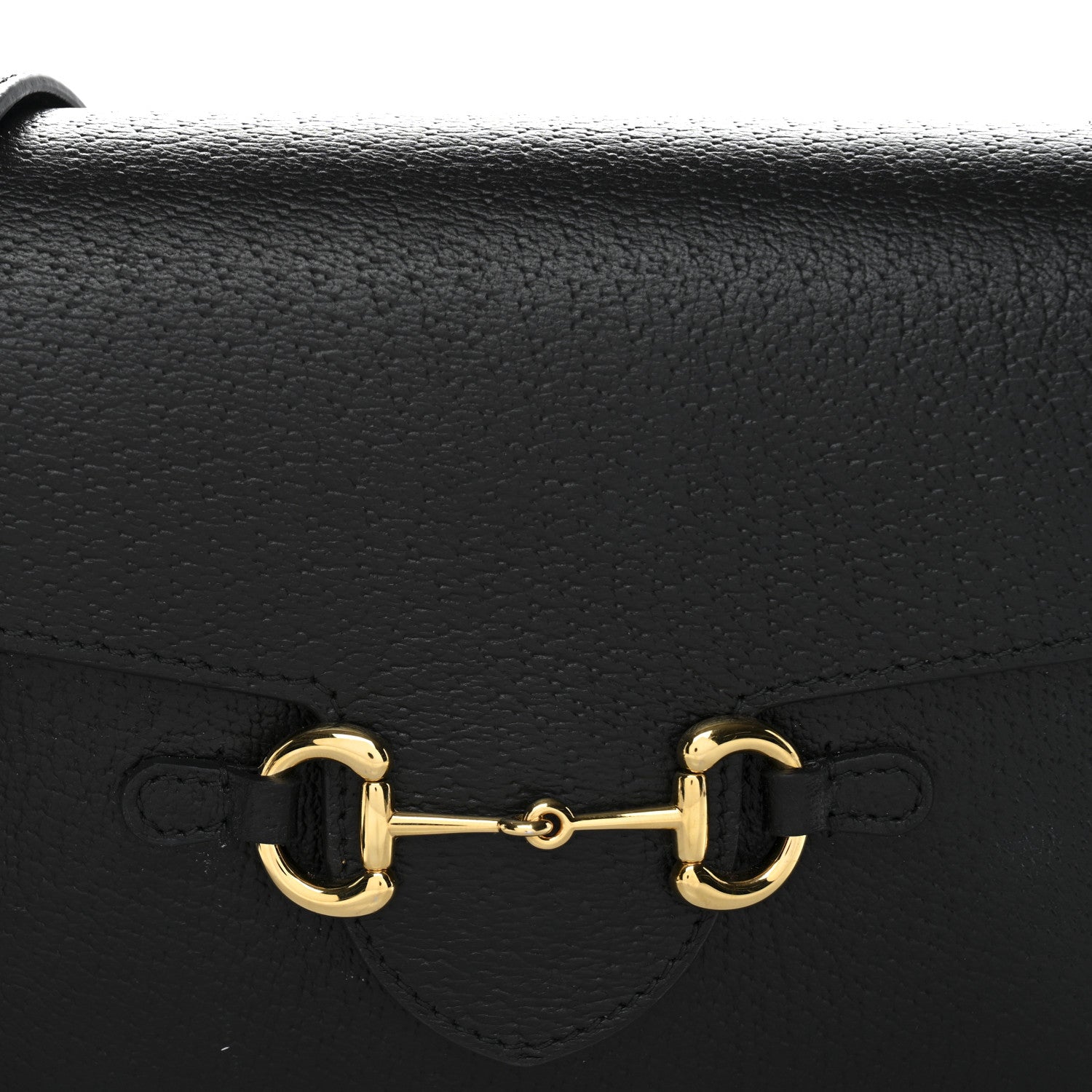 Gucci Calfskin Horsebit 1955 Shoulder Bag Black 9 of 13