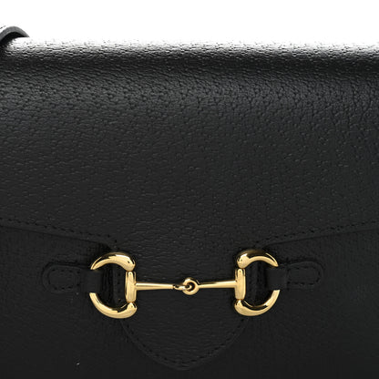 Gucci Calfskin Horsebit 1955 Shoulder Bag Black 9 of 13