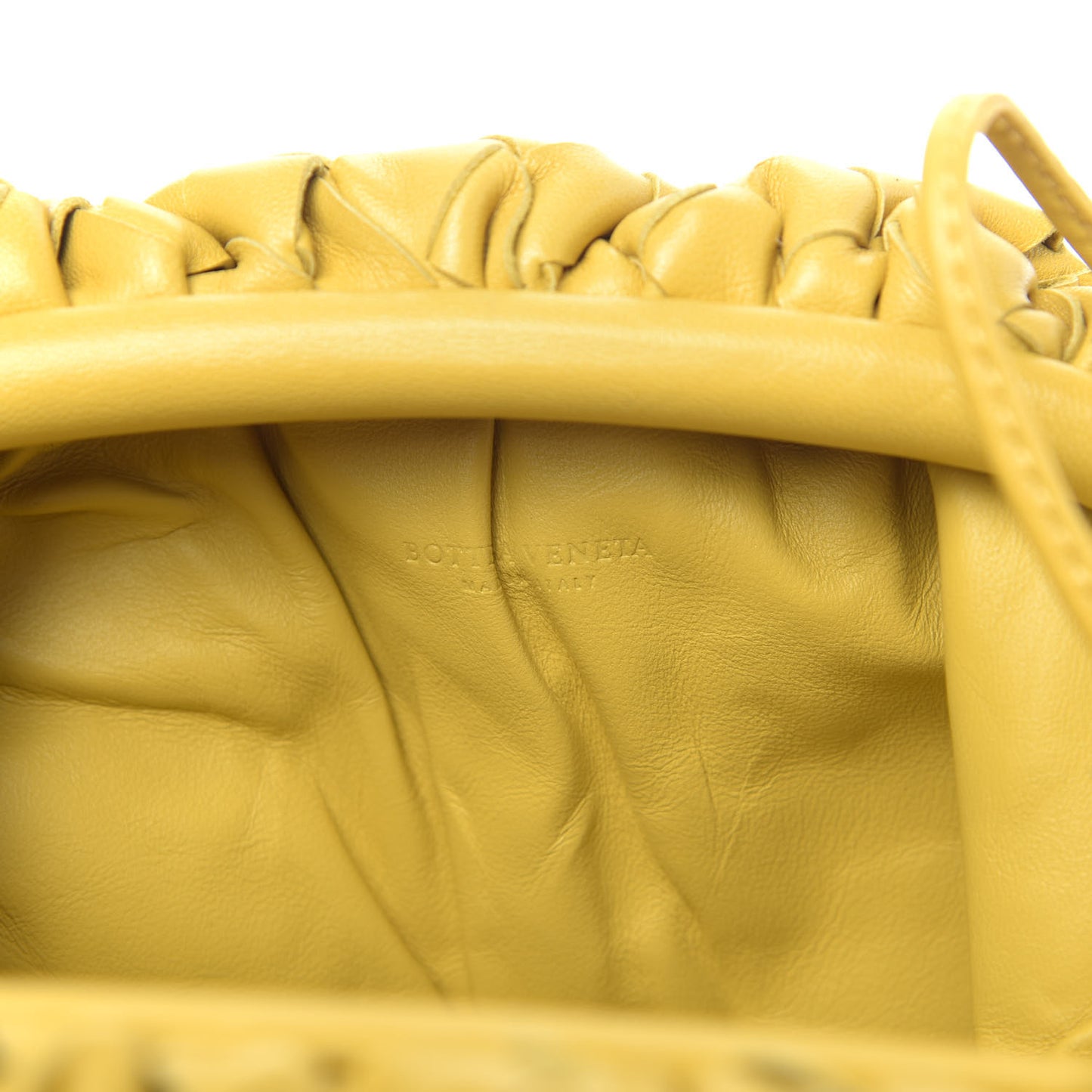 Nappa Intrecciato The Mini Pouch Buttercup