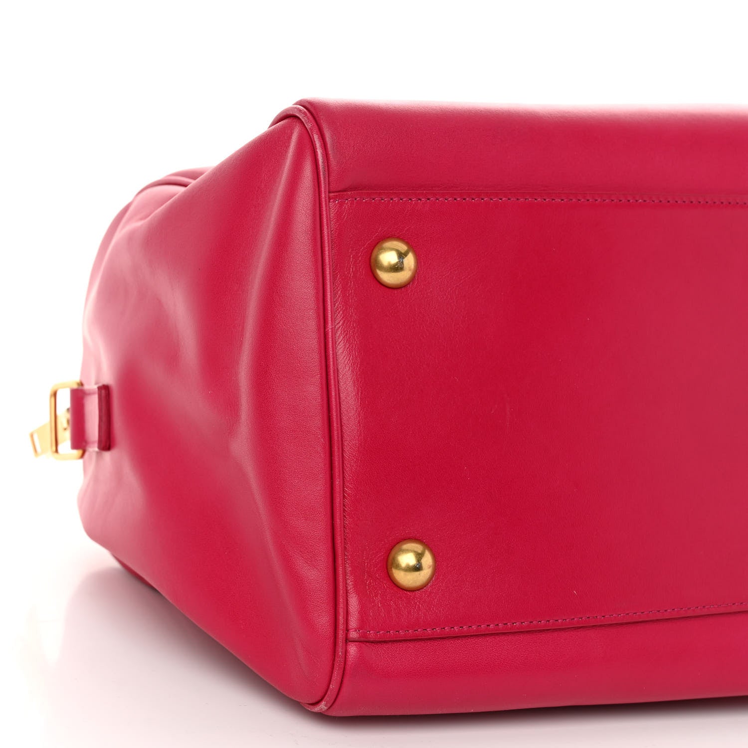 Saint Laurent SAINT LAURENT Calfskin Classic Duffle 6 Fuchsia 8 of 9