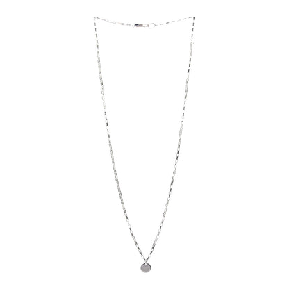 Gucci Sterling Silver Trademark Logo Circle Pendant Necklace 3 of 6