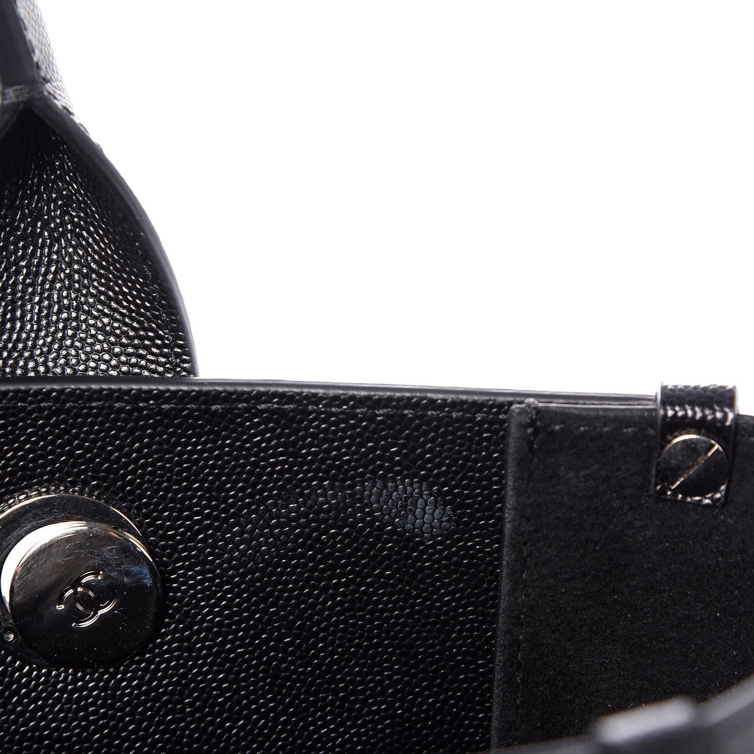 Chanel Caviar Small Studded Deauville Tote Black 7 of 8