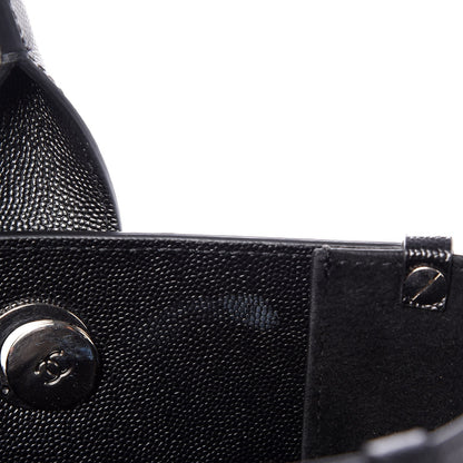 Chanel Caviar Small Studded Deauville Tote Black 7 of 8