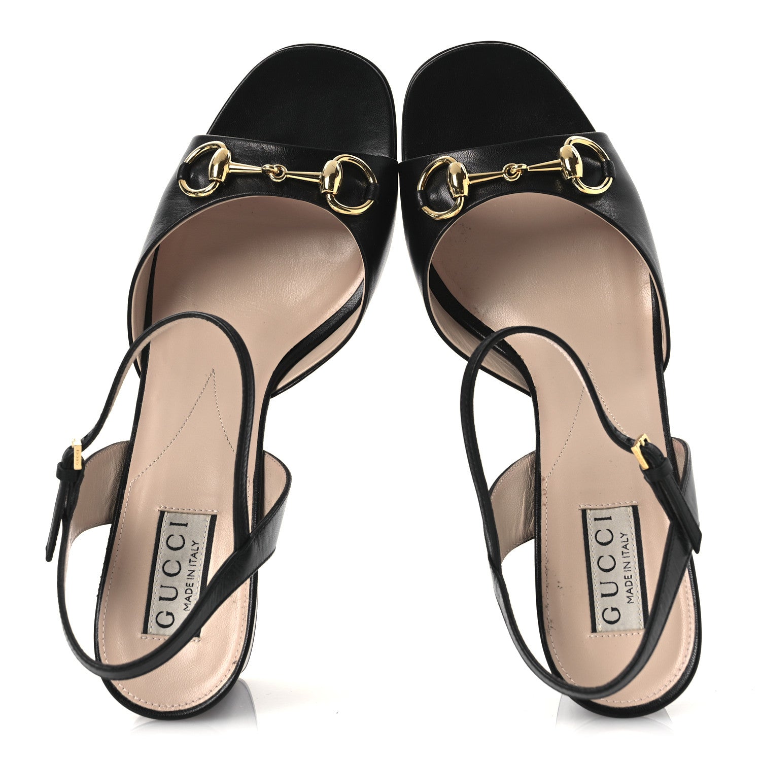 Gucci Malaga Kid Horsebit Lady 75mm Sandals 40.5 Black 2 of 12