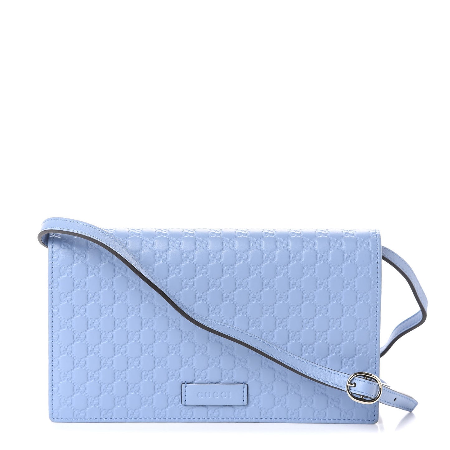 Microguccissima Crossbody Wallet Mineral Blue