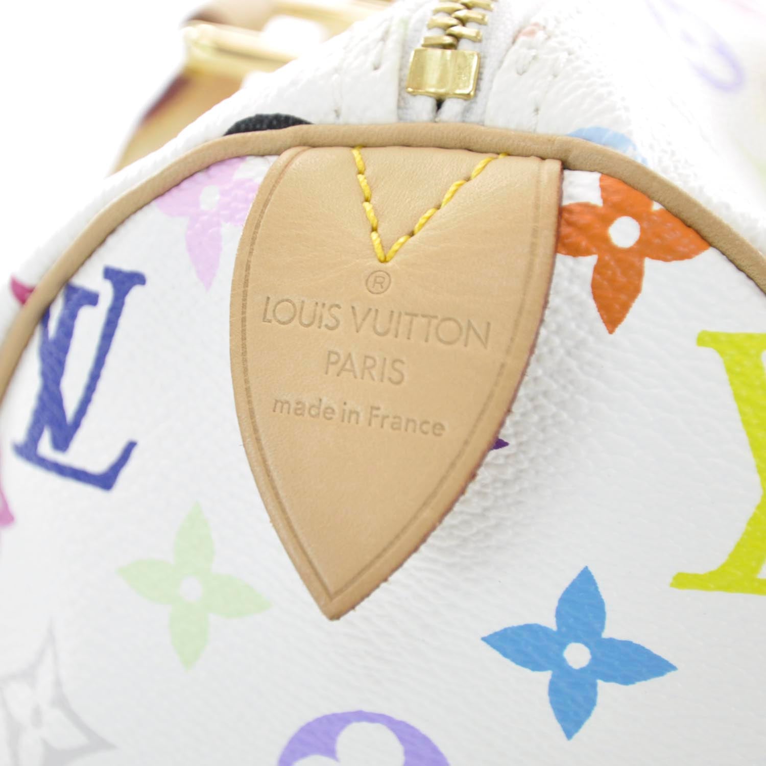 Louis Vuitton Monogram Multicolor Speedy 30 White 9 of 10