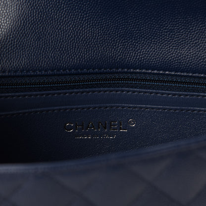 Chanel Caviar Quilted Mini Rectangular Flap Navy 9 of 11