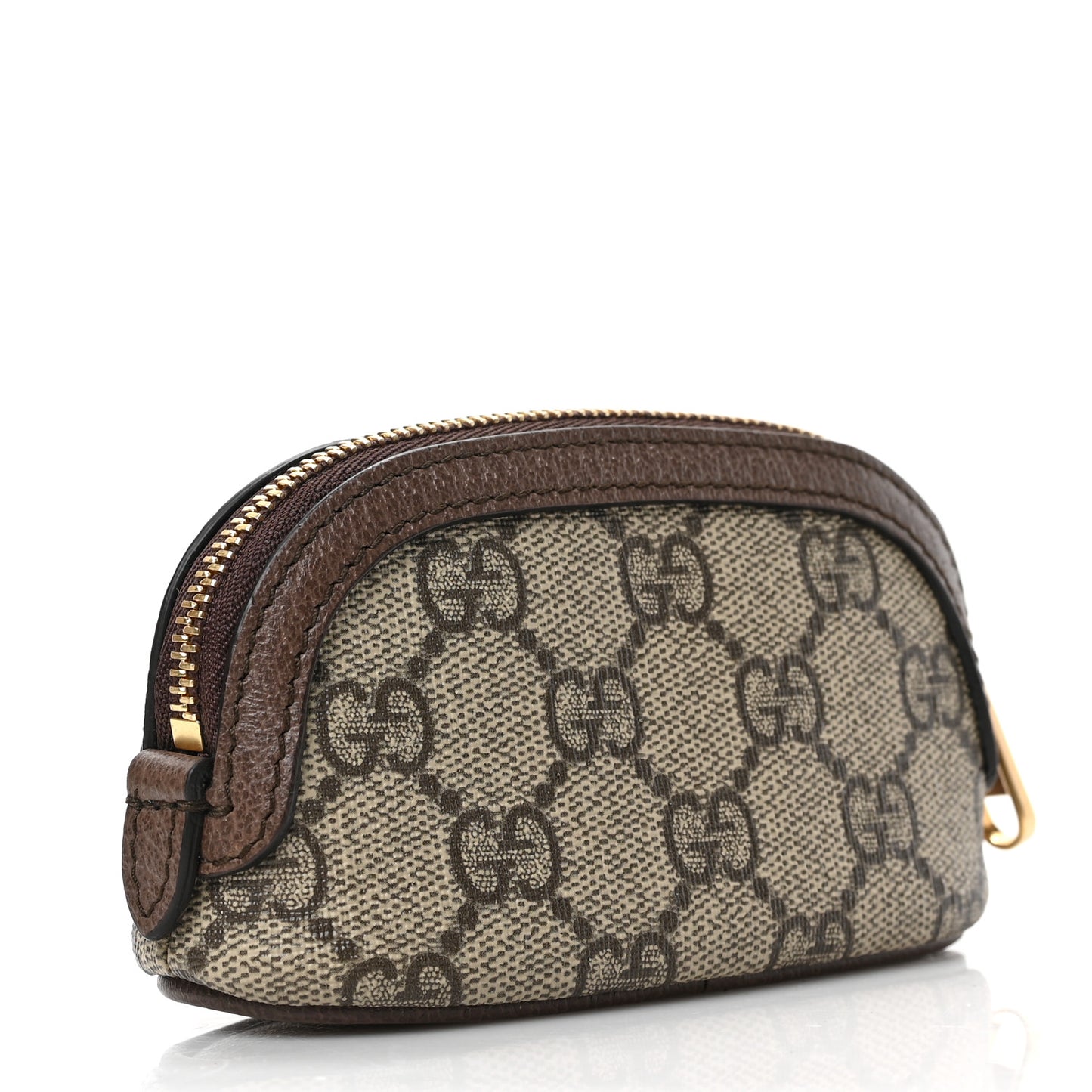 GG Supreme Monogram Web Ophidia Dome Key Pouch Beige New Acero