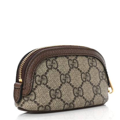 Gucci GG Supreme Monogram Web Ophidia Dome Key Pouch Beige New Acero 3 of 7