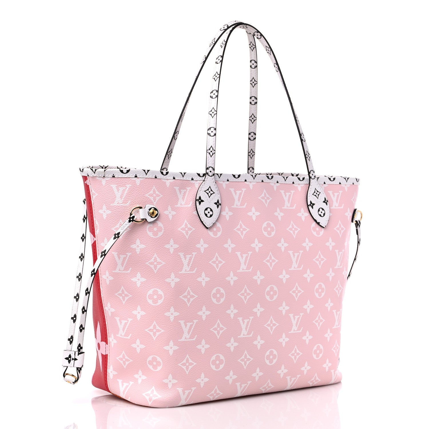 Louis Vuitton Monogram Giant Neverfull MM Rouge 4 of 14