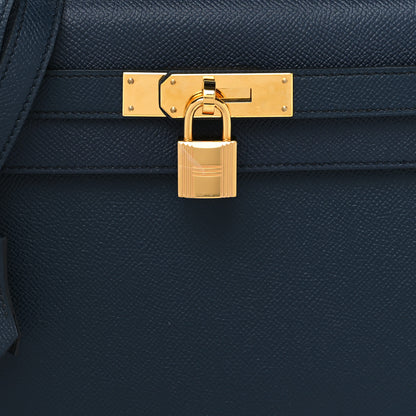 Hermes Epsom Kelly Sellier 28 Bleu Indigo 7 of 13