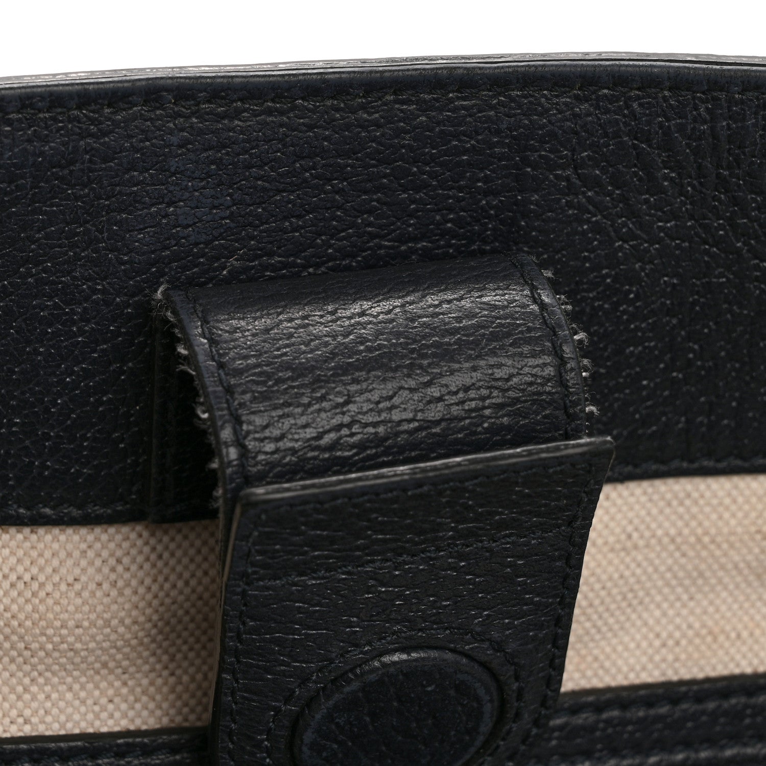 Gucci GG Supreme Monogram Textured Calfskin Web Medium Ophidia Shopping Tote Beige Blue 11 of 15