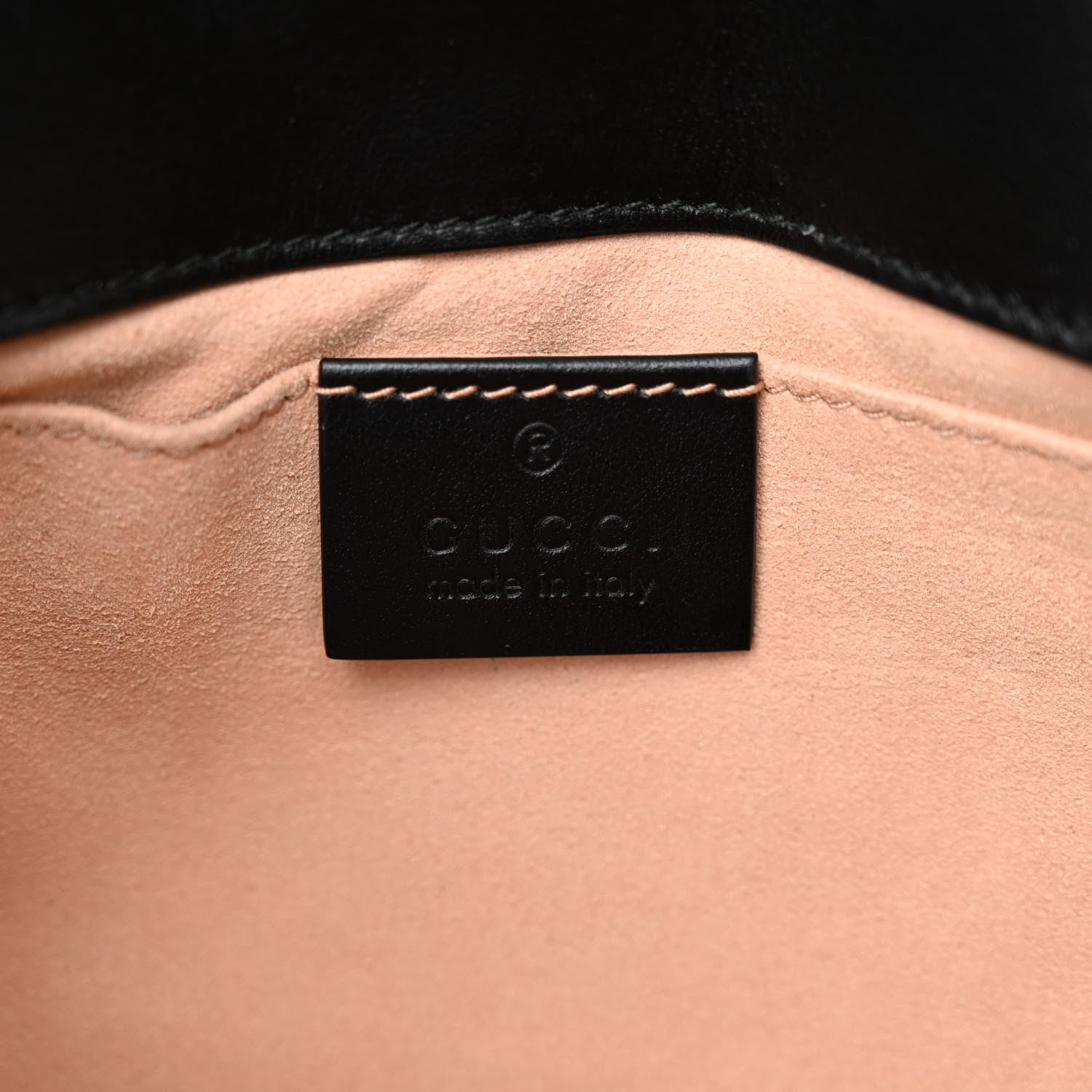 Gucci Calfskin Matelasse Mini GG Marmont Shoulder Bag Black 6 of 10