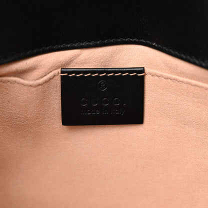 Gucci Calfskin Matelasse Mini GG Marmont Shoulder Bag Black 6 of 10