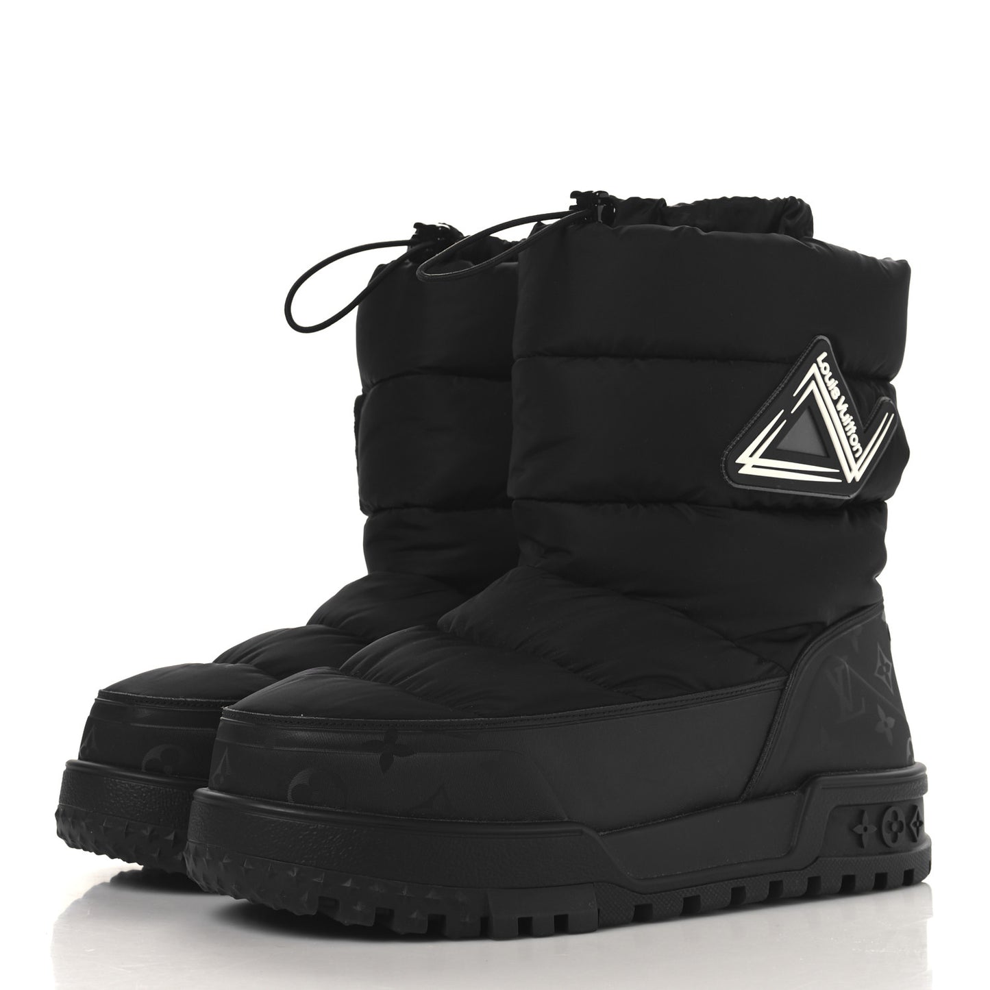 Nylon Monogram LV Alpine Mens Boot 9 Black