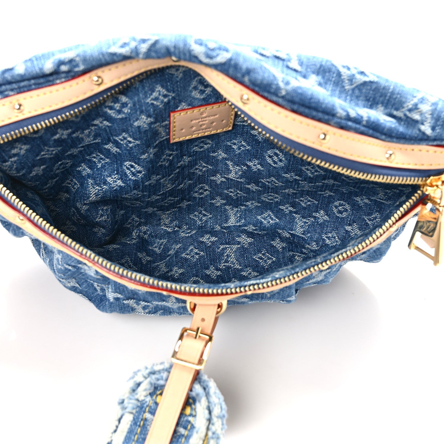 Louis Vuitton Monogram Denim High Rise Bumbag Blue 5 of 9