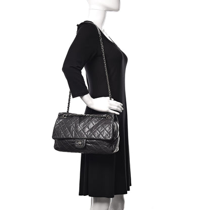 Chanel Iridescent Caviar Quilted Large Chic Flap Grey 2 of 11