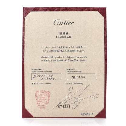 Cartier 18K White Gold Diamond Interlocking LOVE Necklace 5 of 6