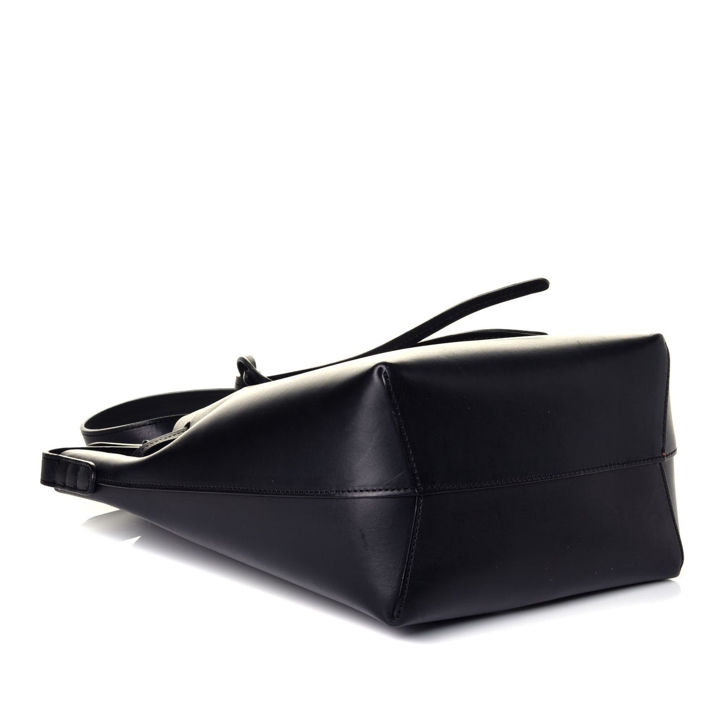Calfskin Mini Bucket Bag Black Flamma