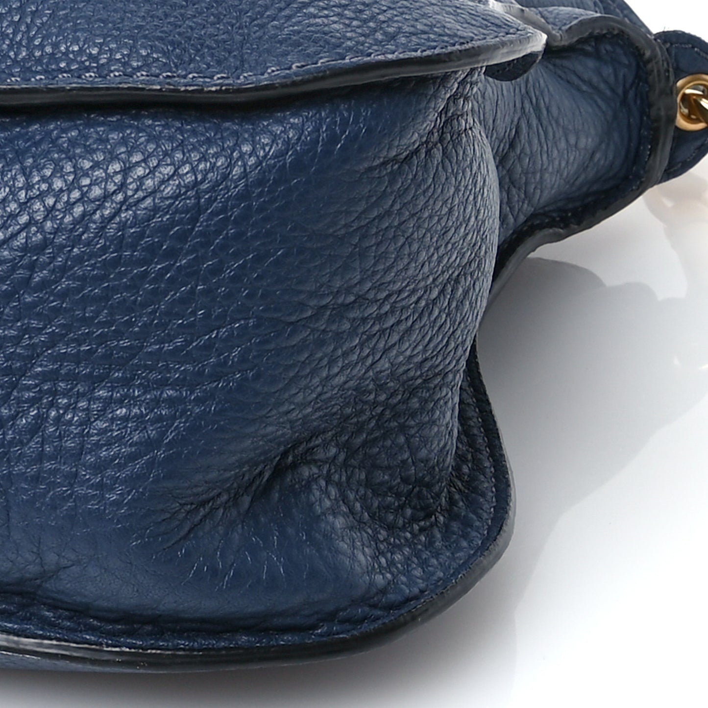 Calfskin Medium Marcie Satchel Royal Navy