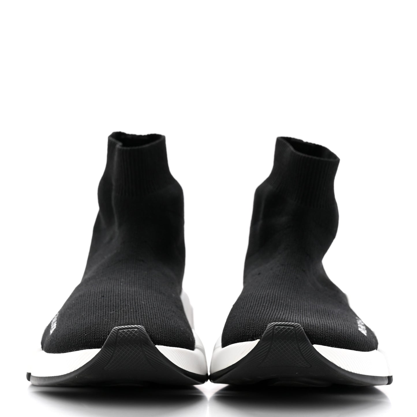 Technical 3D Recycled Knit Bi-Color Sole Womens Speed 2.0 Sneakers 35 Black White