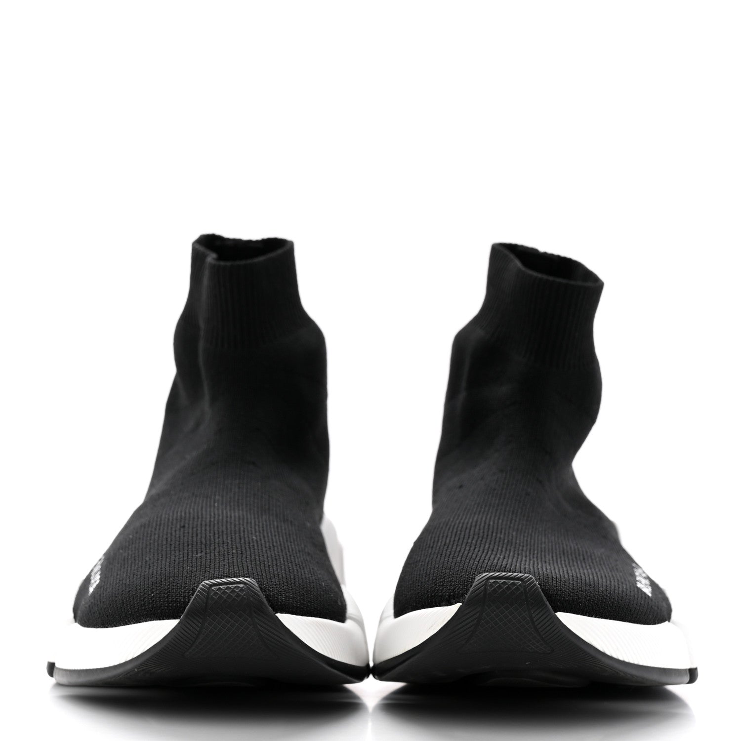 Balenciaga Technical 3D Recycled Knit Bi-Color Sole Womens Speed 2.0 Sneakers 35 Black White 2 of 13