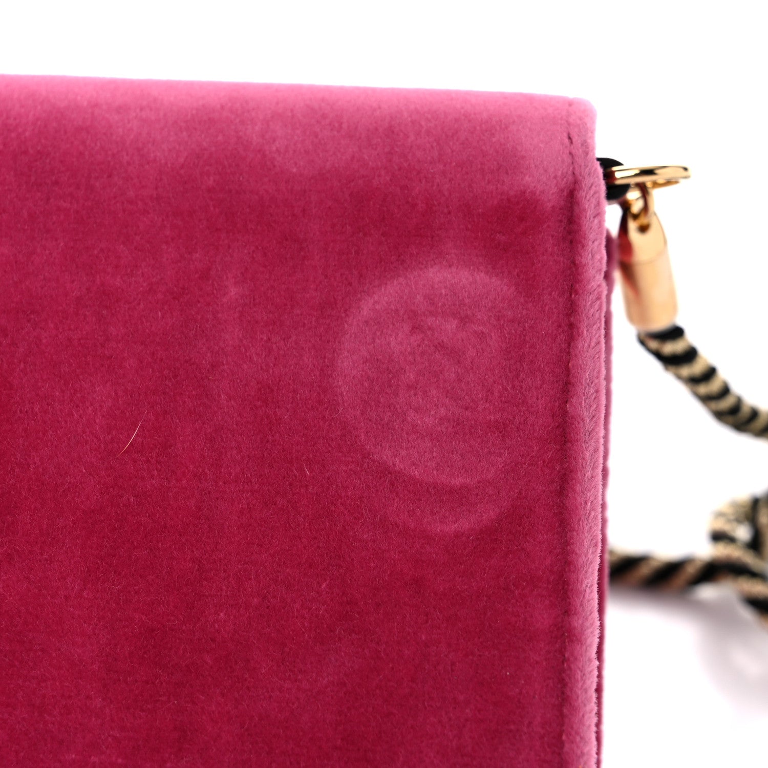 Gucci Velvet Crystal Square G Shoulder Bag Light Raspberry Rose 14 of 16