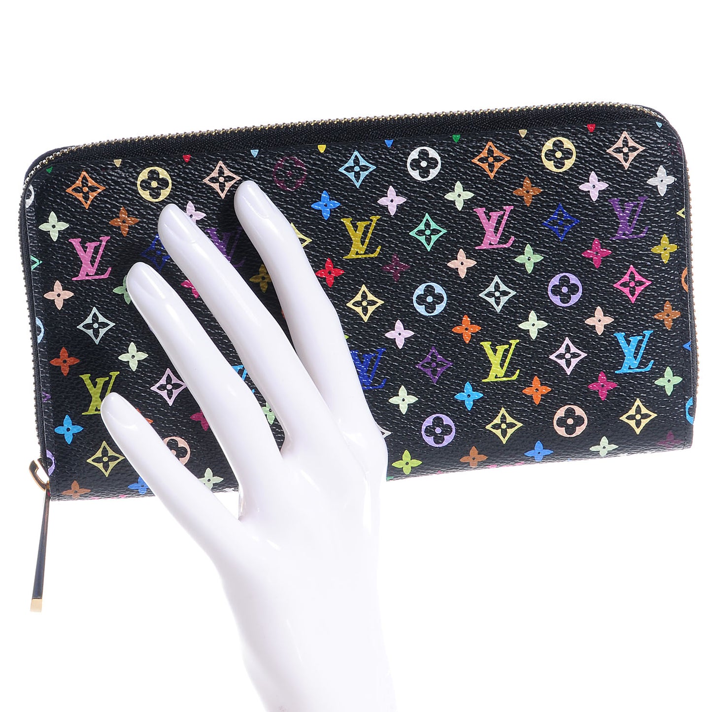 Monogram Multicolor Zippy Wallet Black Grenade