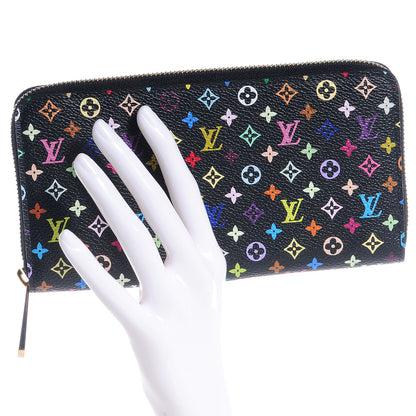 Louis Vuitton Monogram Multicolor Zippy Wallet Black Grenade 2 of 7