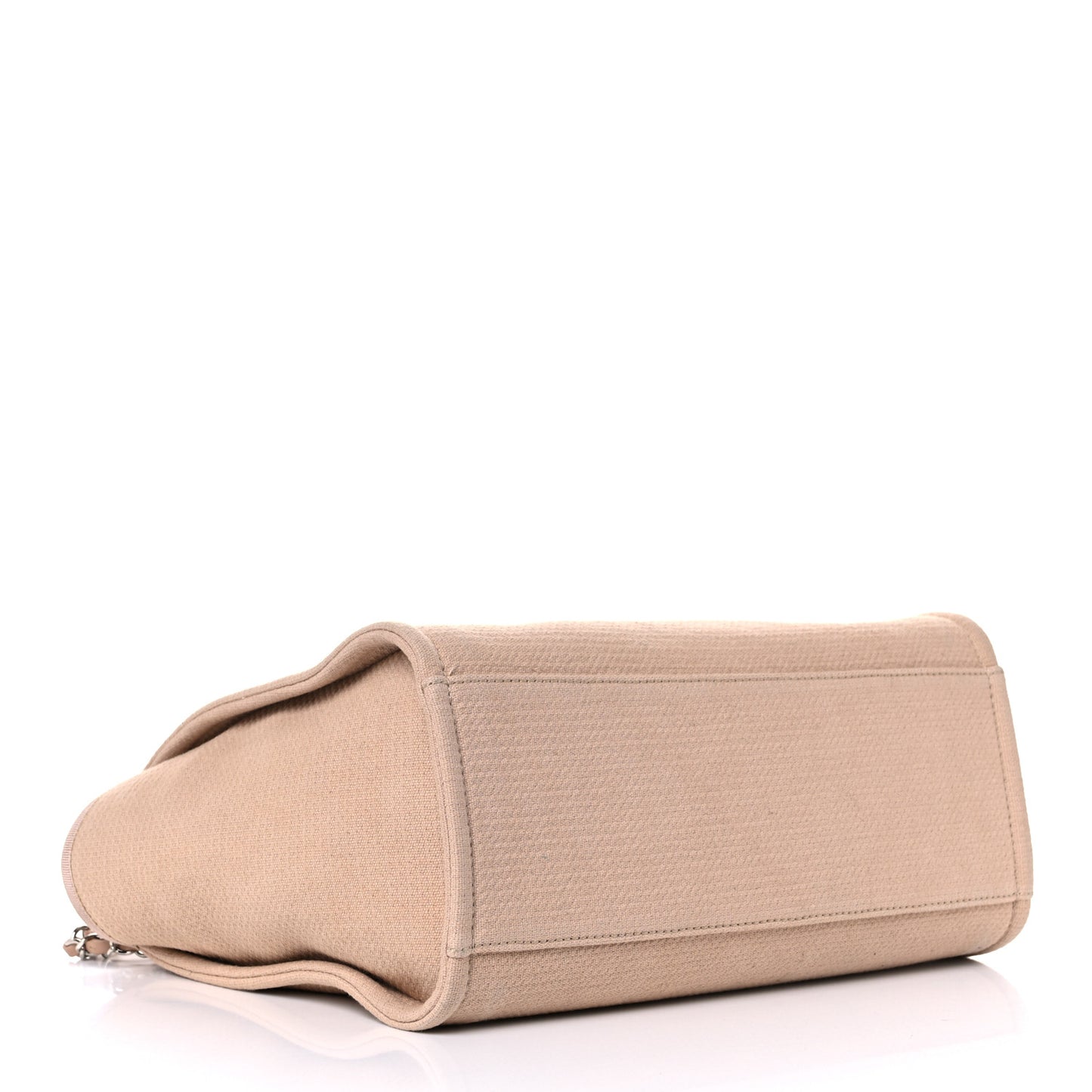 Mixed Fibers Small Deauville Tote Beige