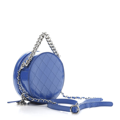 Chanel Patent Round As Earth Evening Bag Blue 3 of 11